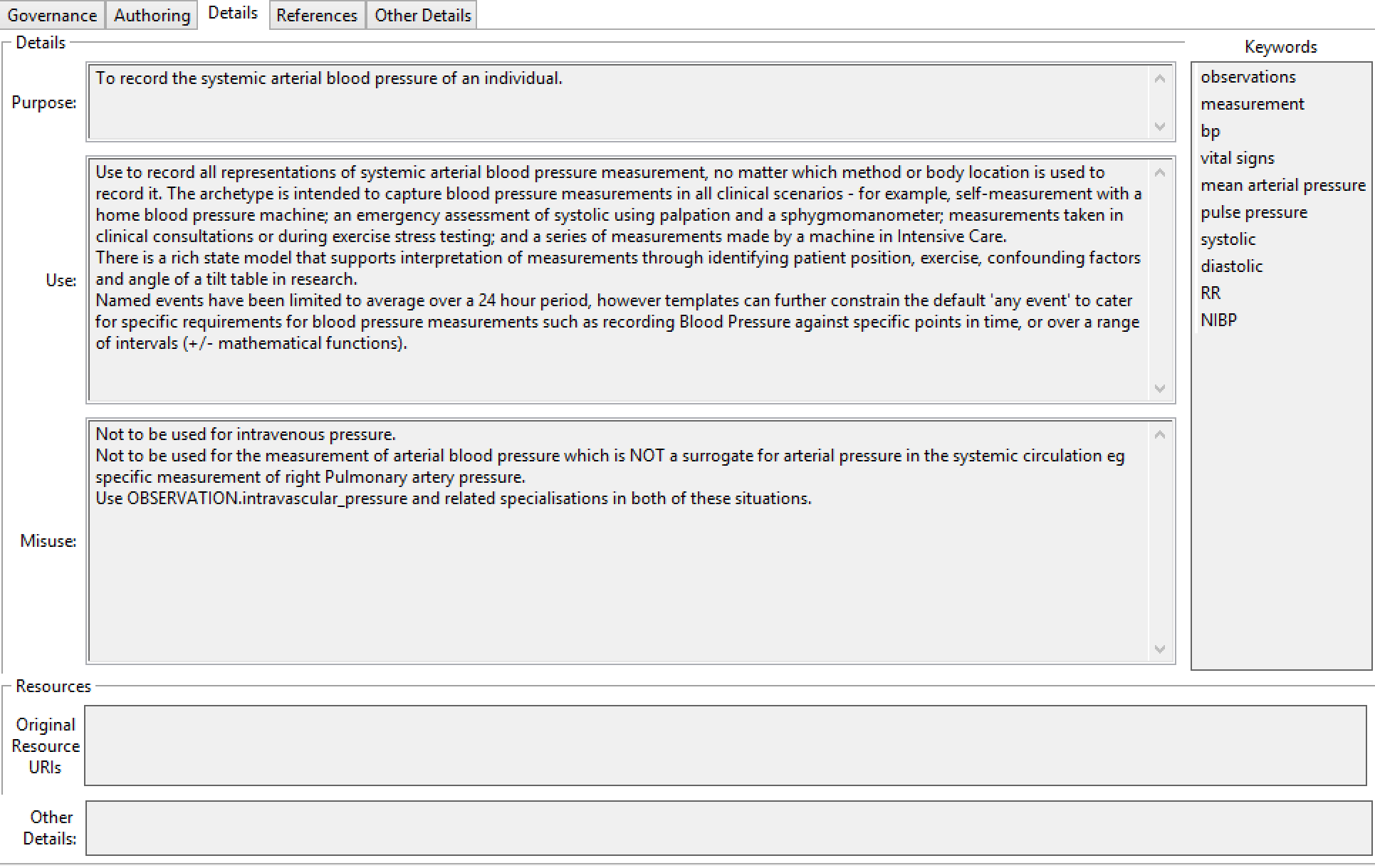 metadata details